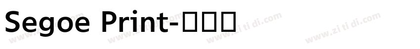 Segoe Print字体转换
